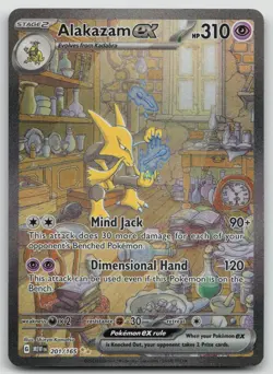 Alakazam ex 201/165 Sv: Scarlet & Violet Pokemon 151 D - Image 1