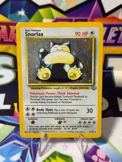 Pokemon Snorlax Jungle 11/64 Holo Rare Unlimited English 1999 (HP) - Image 1