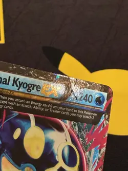 Primal Kyogre EX 55/160 Holo EX Rare Primal Clash Pokemon Water Damaged/HP - Image 5
