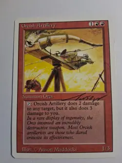 Orcish Artillery Revised Edition Regular-LP- Autographed - Image 1