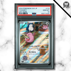 Pokemon Card Japanese - Chansey AR #113 - sv6 Mask of Change - PSA 10 GEM MINT - Image 1