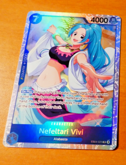 ONE PIECE ENGLISH CARD GAME CARTE HOLO CARTE Nefeltari Vivi EB04-025 SR EN M - Image 1