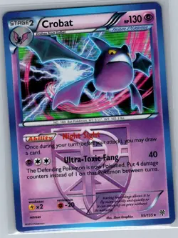 Crobat (Team Plasma) 55/135 Holo Plasma Storm - Pokemon Card - NM - Image 1
