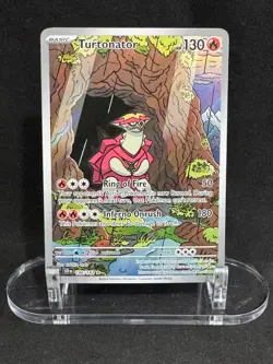 Turtonator 146/142 Illustration Rare Stellar Crown Pokemon Holo Near Mint - Image 1