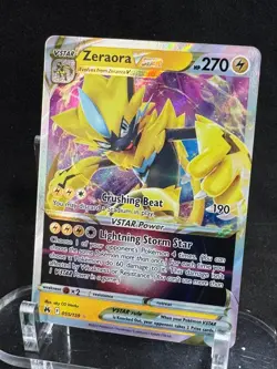Zeraora VSTAR 055/159 Holo VSTAR Rare Crown Zenith Pokemon Holo Near Mint - Image 1
