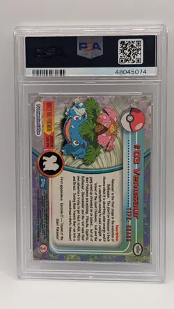 1999 Topps Pokemon T.V. #3 Venusaur Blue Logo PSA 9 (MINT)! - Image 2