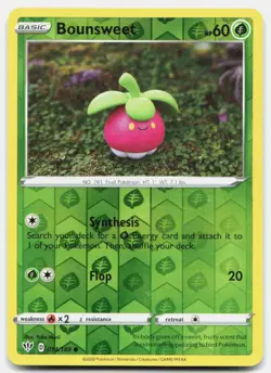 Bounsweet Reverse Holo 014/189 Common Darkness Ablaze Pokemon Near Mint - Image 1