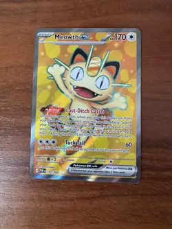 Meowth ex 107/088 Perfect Order Pokemon TCG Card NM, Pack Fresh - Image 1