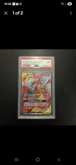 Pokemon Bundle Magikarp Wailord GX 160/181 & Reshiram Charizard Tag Team PSA 9 - Image 3