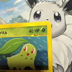 Pokemon TCG Expedition Base Set Chikorita Card 99/165 condition shown - Image 3