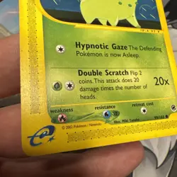 Pokemon TCG Expedition Base Set Chikorita Card 99/165 condition shown - Image 5