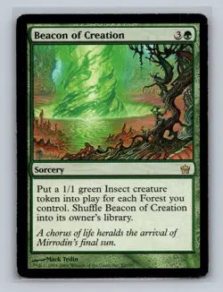 Beacon of Creation 2004 Fifth Dawn Green Rare Sorcery MTG MP - Image 1