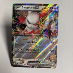 Pokemon Ascended Heroes #167/217 Zangoose ex Double Rare 🔥 - Image 2