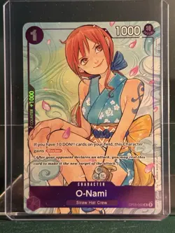 Bandai One Piece CCG O-Nami OP05-062 Special Foil Blocker 1000 Power - Image 1