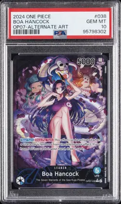 2024 ONE PIECE OP07-500 YEARS IN THE FUTURE ALTERNATE ART BOA HANCOCK PSA 10 - Image 1