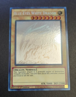 Blue Eyes White Dragon Ghost Rare Card GFP2 Near Mint Condition - Image 1