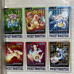 Bandai Pokemon Carddass Charizard Pikachu 24 Card Set Holo Rare Authentic - Image 1