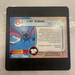 Pokemon Card Zubat #41 Blue Logo Non Holo Topps - Image 5
