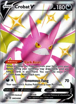 Crobat V SWSH098 SWSH: Sword & Shield Promo Cards - Pokemon Card - NM - Image 1