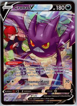 Crobat V TG20/TG30 SWSH11: Lost Origin Trainer Gallery - Pokemon Card - NM - Image 1