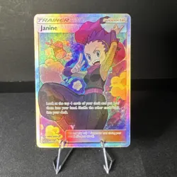 Pokemon TCG Janine Unbroken Bonds 210/214 Holo Full Art NM - Image 1