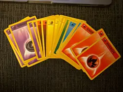 Pokemon TCG 1999 Base Set Energy Card Lot of 24 - Vintage, Near Mint - Image 2