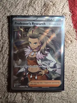 Pokemon Professor's Research 240/198 Base Set SV Ultra Rare Full Art Trainer🔥📈 - Image 1