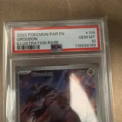 Pokemon Groudon 199/182 SV04: Paradox Rift Holo PSA 10 - Image 3