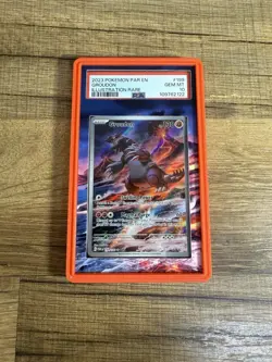 Pokemon 2023 Groudon 199/182 IR Paradox Rift Guard Included GEM MINT PSA 10 - Image 1