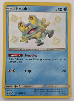 Froakie SV11/SV94 Shiny Rare Hidden Fates Shiny Vault Pokemon Holo Near Mint - Image 1