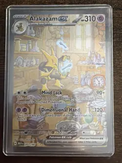 Pokemon Alakazam ex 201/165 Scarlet & Violet 151 Special Illustration Rare Holo… - Image 1
