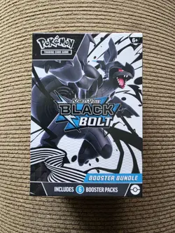 Pokemon TCG Scarlet & Violet Black Bolt Booster Bundle Box 6 Packs Zekrom - Image 1