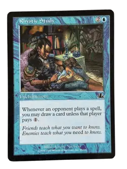 MTG Rhystic Study NM Prophecy Magic the Gathering - Image 3
