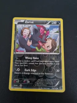 Pokemon TCG Card - XY Breakthrough Reverse Holo Foil - Zorua 90/162 - Image 1