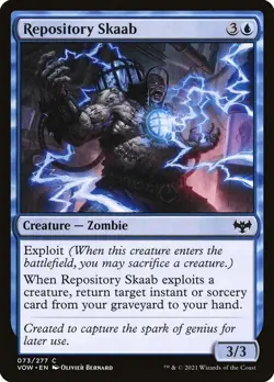 Repository Skaab 73 VOW Innistrad MTG Blue Zombie Common Bernard Exploit NM - Image 1