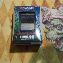 Magic MTG Adventures in the Forgotten Realms Commander Deck Aura of Courage - Image 1