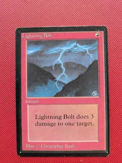Lightning Bolt Beta HPU MTG Magic The Gathering - Image 1
