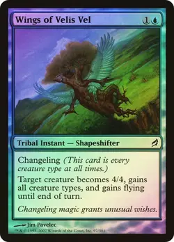 Lorwyn MTG FOIL Wings of Velis Vel Magic - Image 1