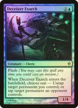 New Phyrexia MTG Foil Deceiver Exarch Magic - Image 1