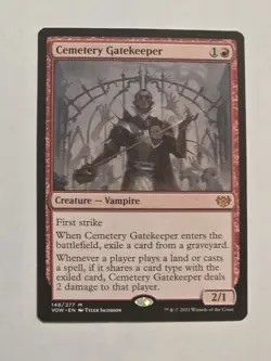 Cemetary Gatekeeper - Crimson Vow - Near Mint - MTG - Image 1