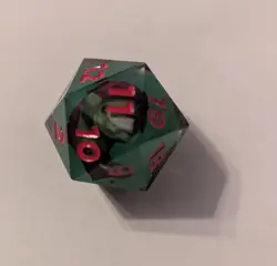 Magic The Gathering TMNT Raphael Serialized Spindown Die with 2 token sheets - Image 2