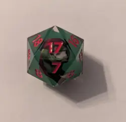 Magic The Gathering TMNT Raphael Serialized Spindown Die with 2 token sheets - Image 3