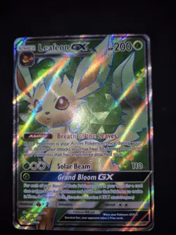 Pokemon - Leafeon Gx 139/156 • Ultra Prism Full Art • Sun&Moon Eng - Image 1
