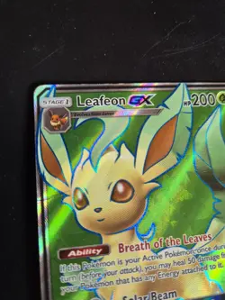 Pokemon - Leafeon Gx 139/156 • Ultra Prism Full Art • Sun&Moon Eng - Image 4