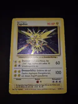 Pokemon - Zapdos 16/102 Holo Base Set - German - Vintage - Image 1
