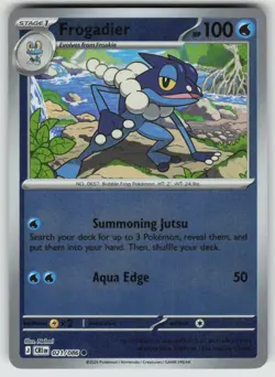 Frogadier - 021/086 - ME04: Chaos Rising (CRI) Reverse Holo NM - Image 1