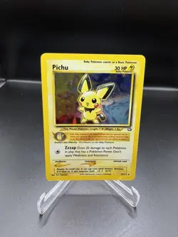 Pokemon TCG Neo Genesis Pichu Holo Card 12/111 2000 English Vintage - Image 1
