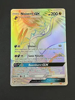 Pokemon Noivern GX Full Art 160/147 Sm-Burning Shadows Rainbow Rare Holo 200 HP - Image 2