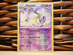 Pokemon AEGISLASH 62/122 REVERSE HOLO RARE | LP Light Play |XY BREAKpoint | 2016 - Image 1