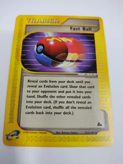 Nm Fast Ball 124/144 Skyridge 2003 Pokemon Trainer Card Uncommon Near Mint NM - Image 1